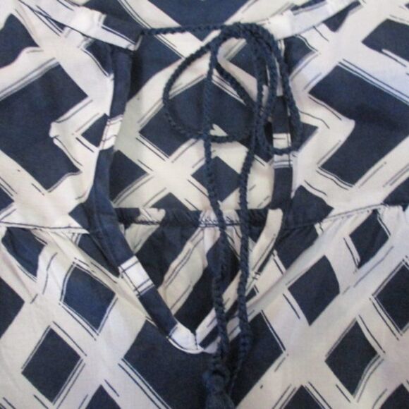 Vineyard Vines Abstract Tassel Tie Top XS Navy - Picture 5 of 6